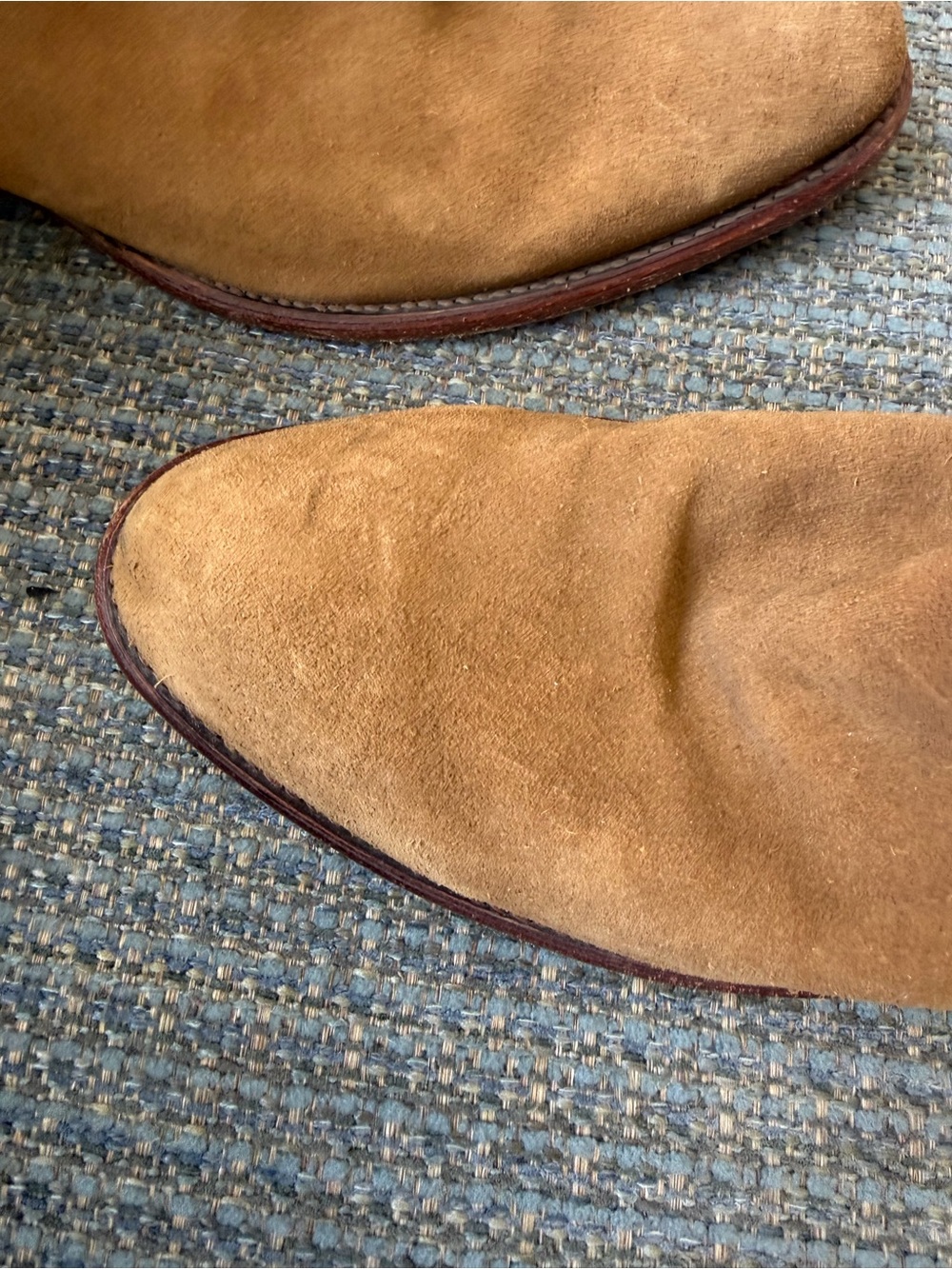 Tecovas Suede SHANE (style ) Cowboy Boots in Honey - Picture 5 of 9